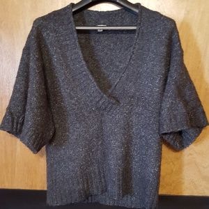 Carolyn Taylor V Neck Mid Sleeve Sweater - Grey